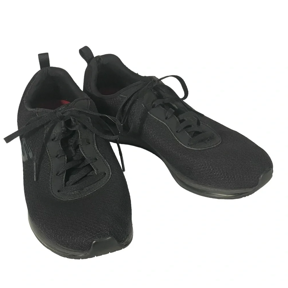 Skechers 77274 Womens Work Slip Resistant Memory Foam Black Skech-Air Shoes 10M